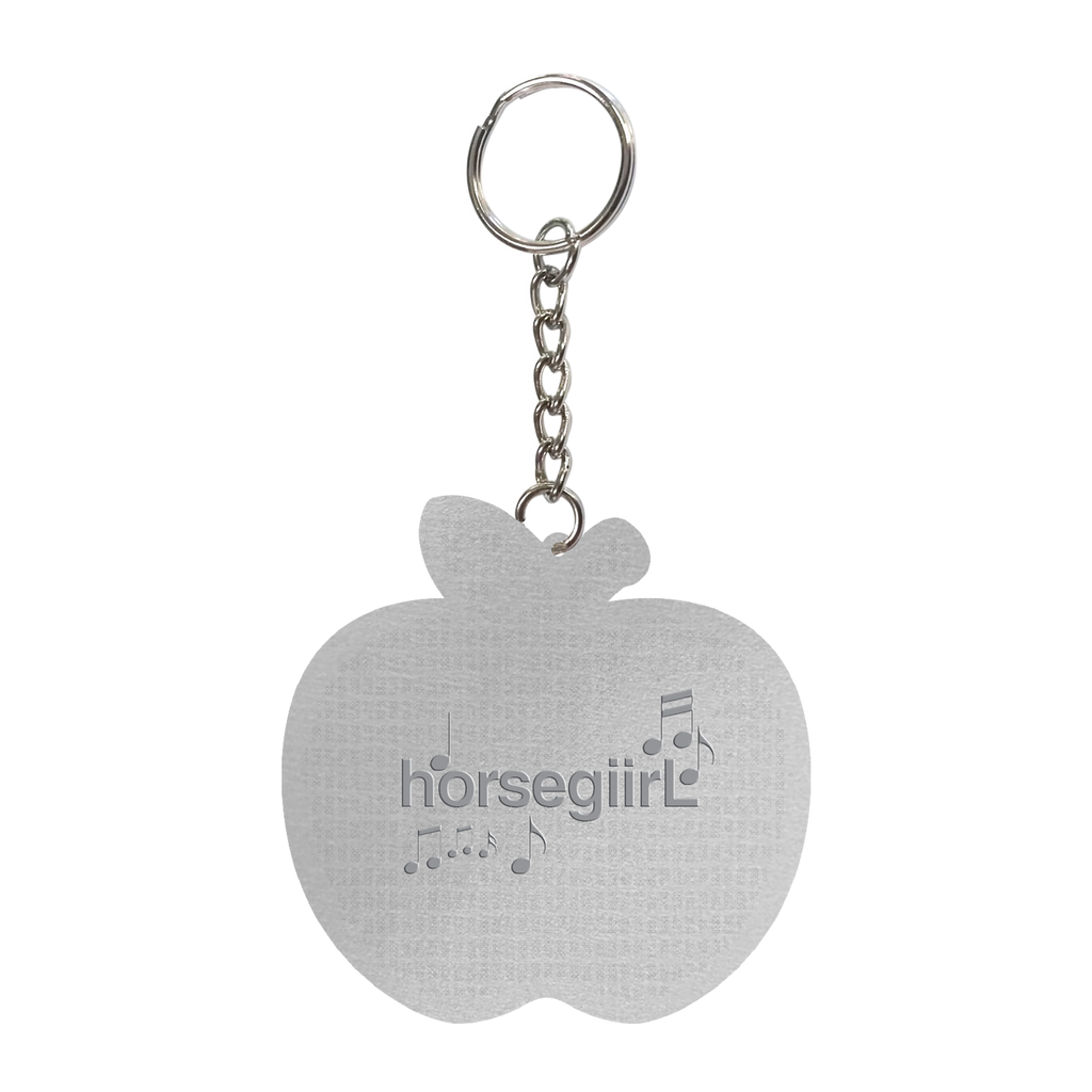 Horsegiirl Apple Keychain