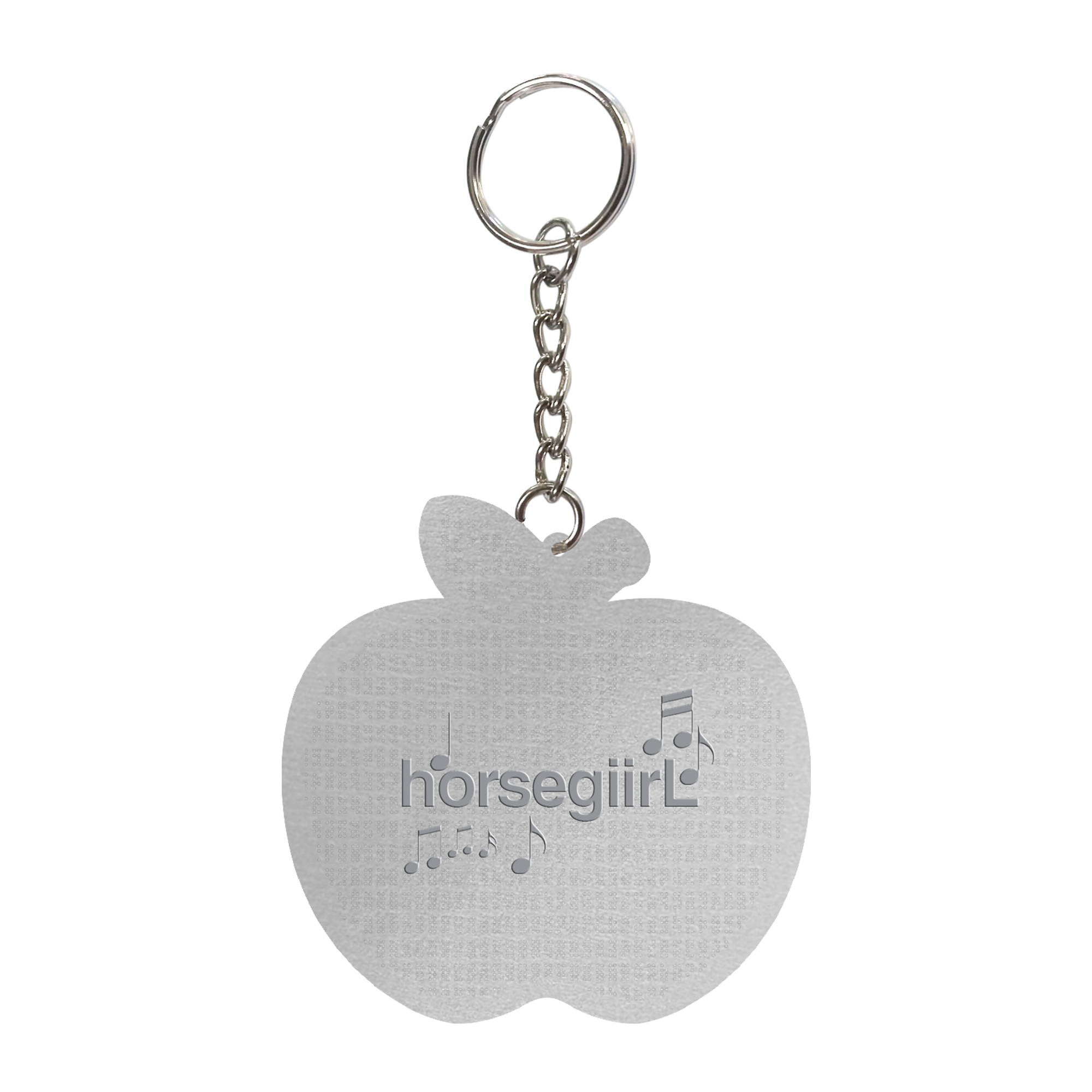 Horsegiirl Apple Keychain