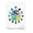 Healing Network Tee and Signed Poster Bundle